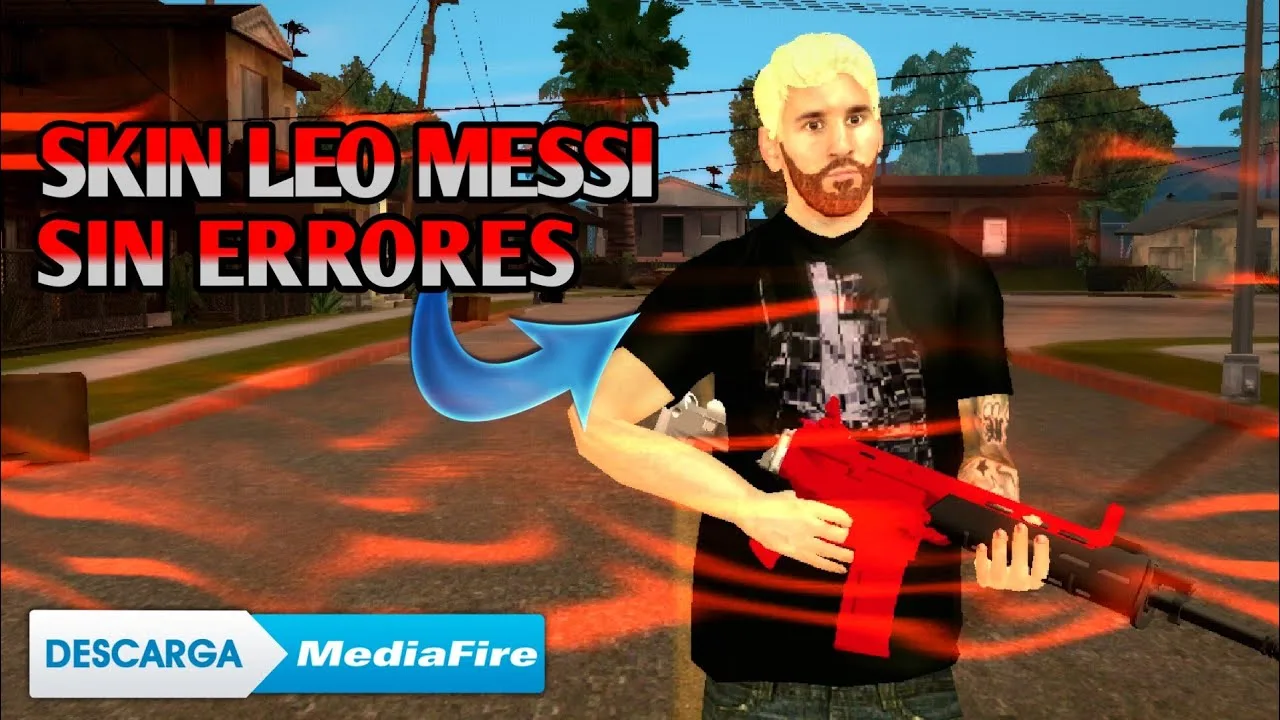 🇦🇷SKIN LEO MESSI PARA (GTA SAN ANDREAS)|Android|🇦🇷