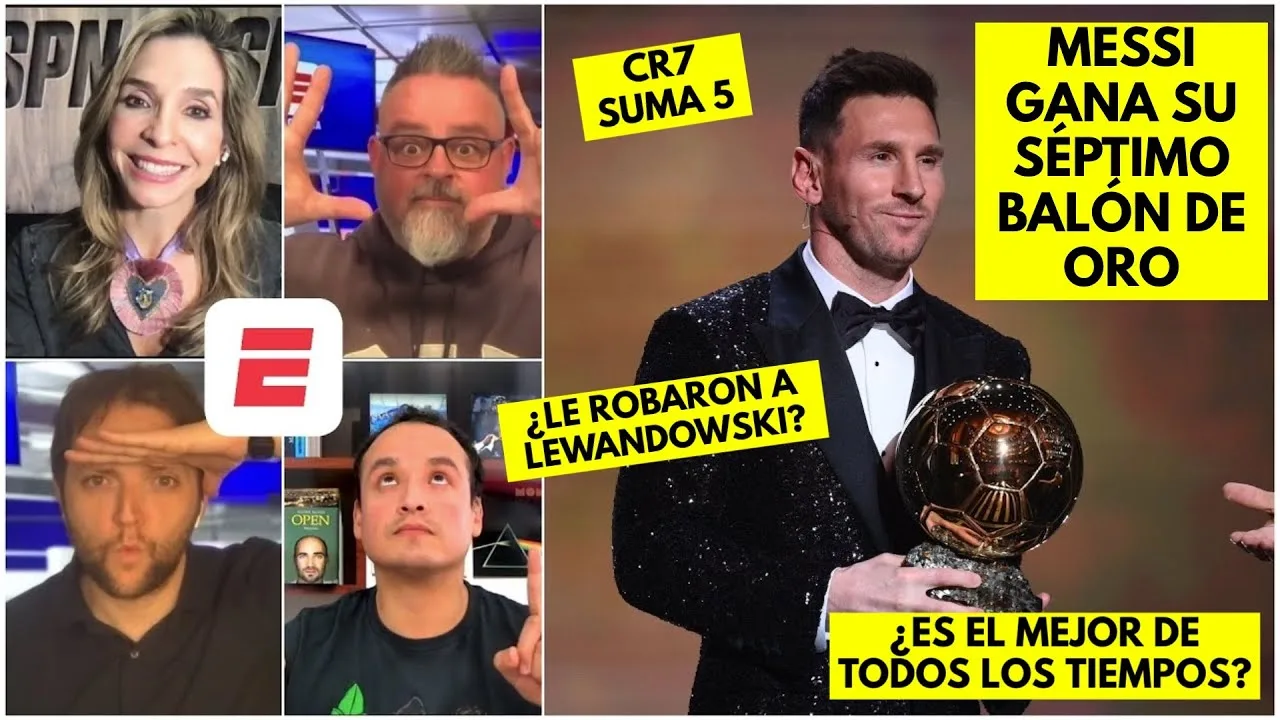 Lionel Messi GANÓ su 7mo BALÓN DE ORO. La Pulga superó a