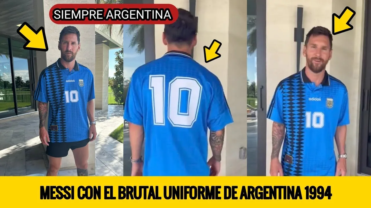 MIRA A LEO MESSI LUCIENDO LA MÍTICA CAMISETA DE LA SELECCIÓN