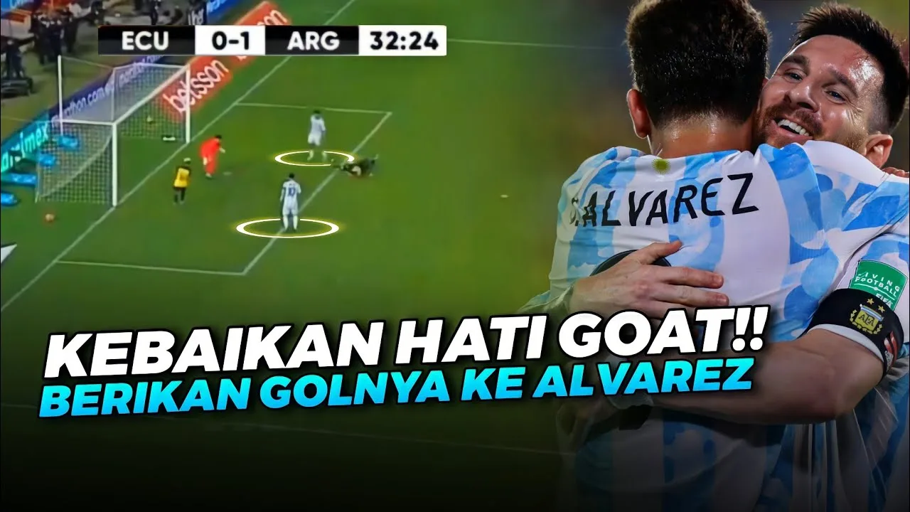 WARISKAN ILMUNYALihat Cara Leo Messi Bantu Julian Alvarez