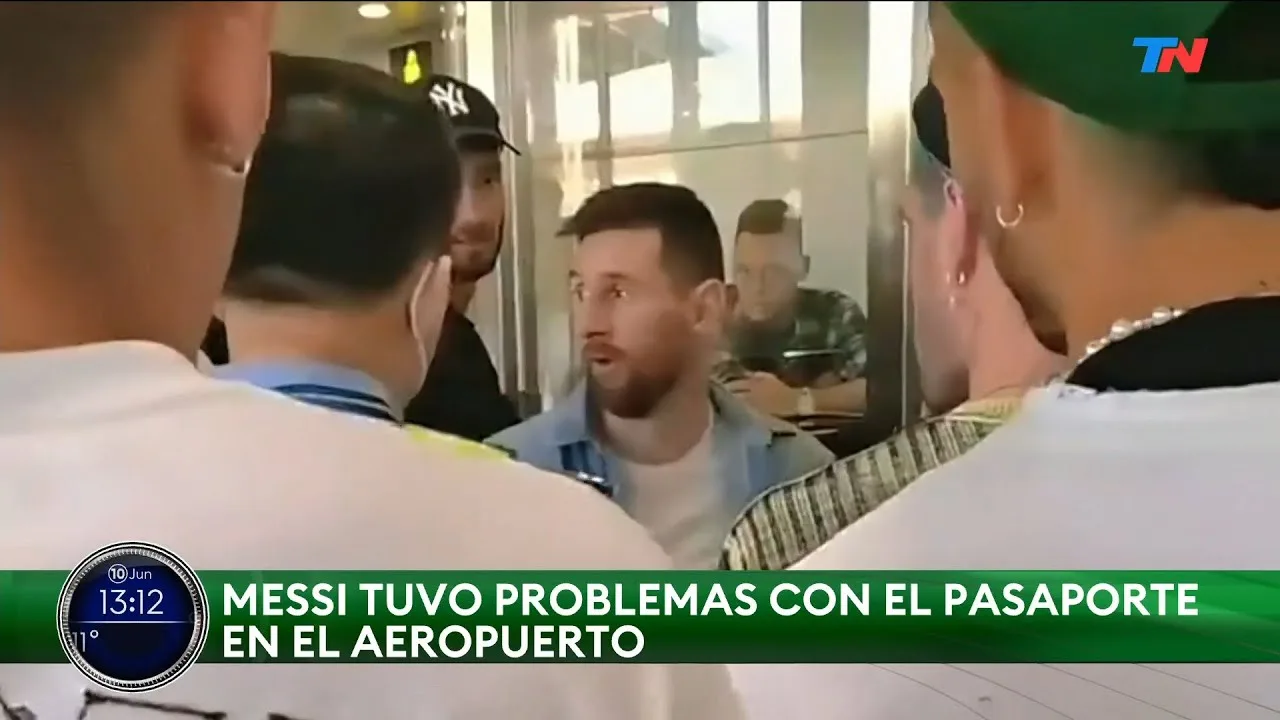 Lionel Messi llegó a China para jugar con la Selección y