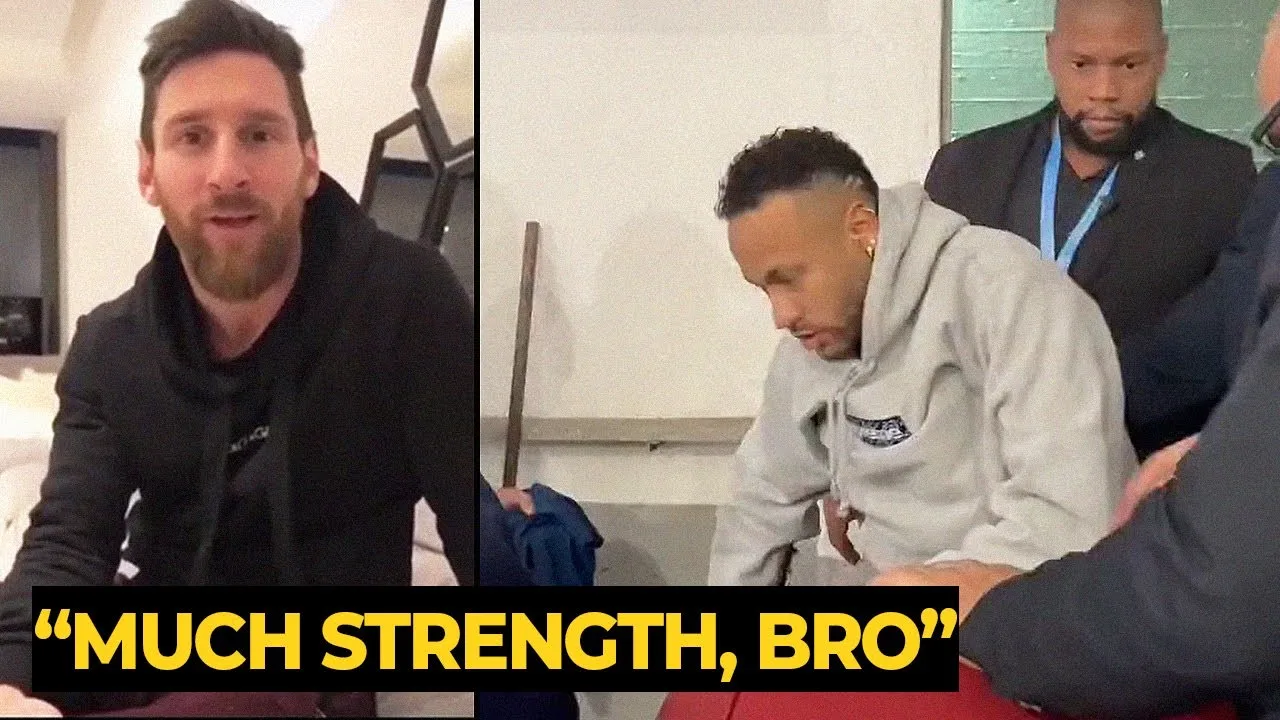 Leo Messi’s reaction to Neymar’s knee injury | Football News