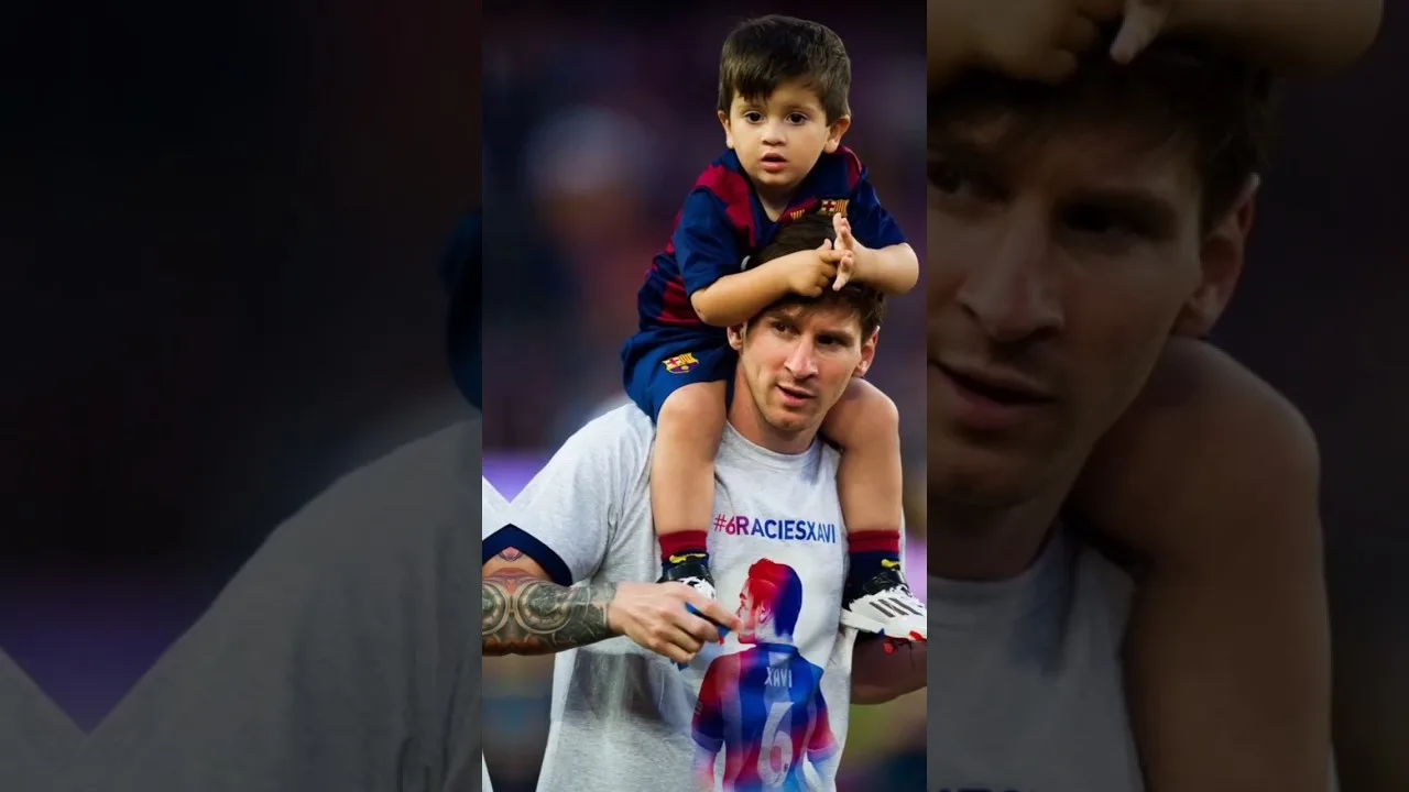 Lionel Messi and Thiago Messi #shorts #messi