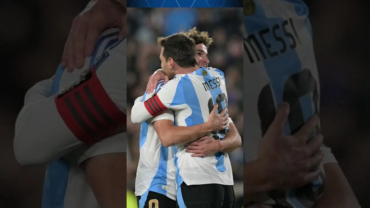 Le beau geste de Julian Alvarez avec Leo Messi 😭 #leomessi #messi #lionelmessi #julianalvarez