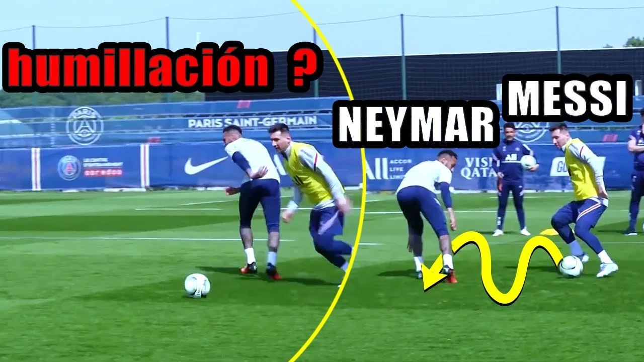 Lionel Messi humilla a Neymar en el entrenamiento del  París