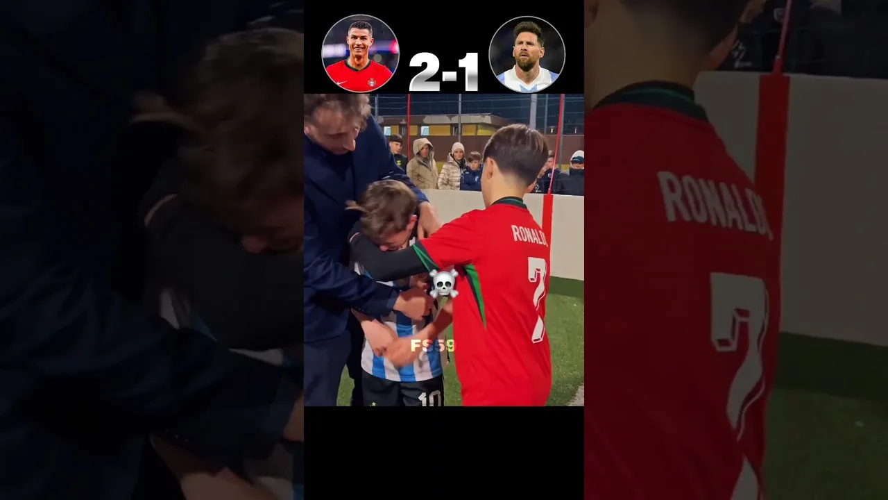 Cristiano Ronaldo Jr vs Leo Messi Jr🔥☠️ – Final Episode #footballshorts #football #shorts