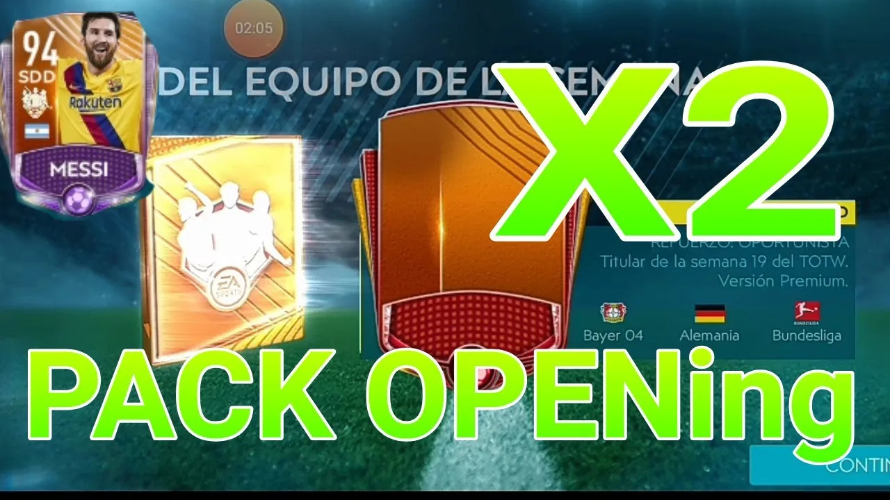 PACK OPENING! + 2 ÉLITES!! EQUIPO DE LA SEMANA LEO MESSI 94!
