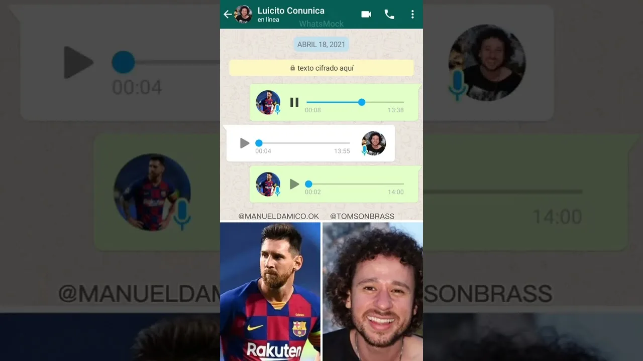 Leo messi se enoja con Luisito Comunica