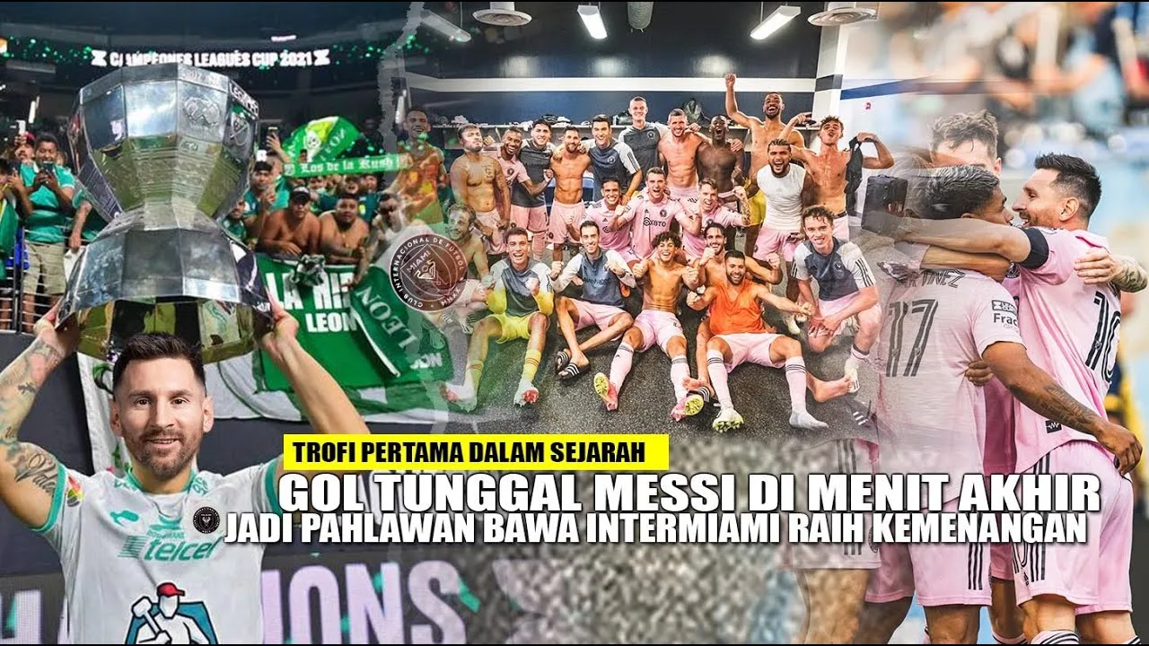 PESTA JUARA! GOL Menawan Messi jadi Pahlawan Intermiami