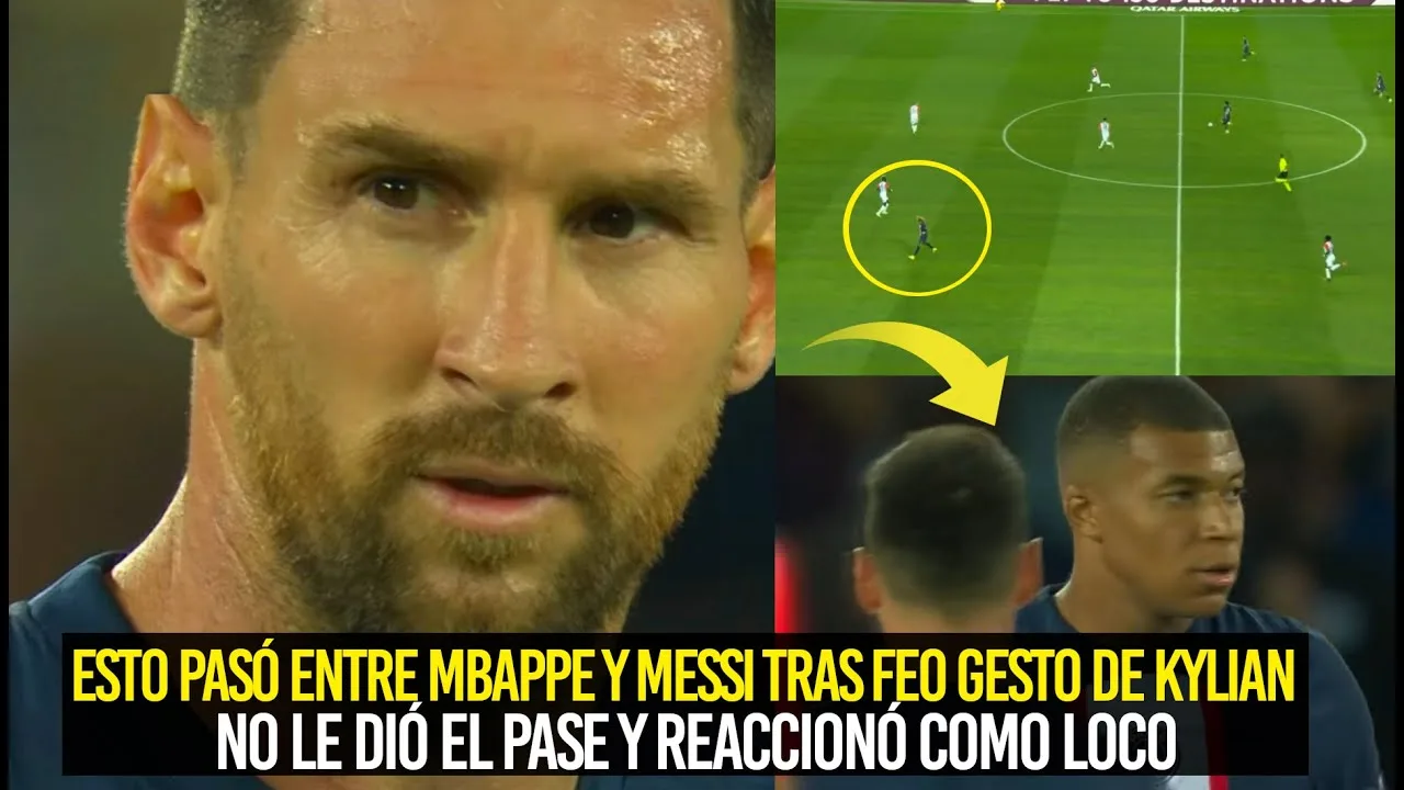 ESTO PASÓ ENTRE MBAPPE Y MESSI TRAS FEO GESTO DE KYLIAN POR