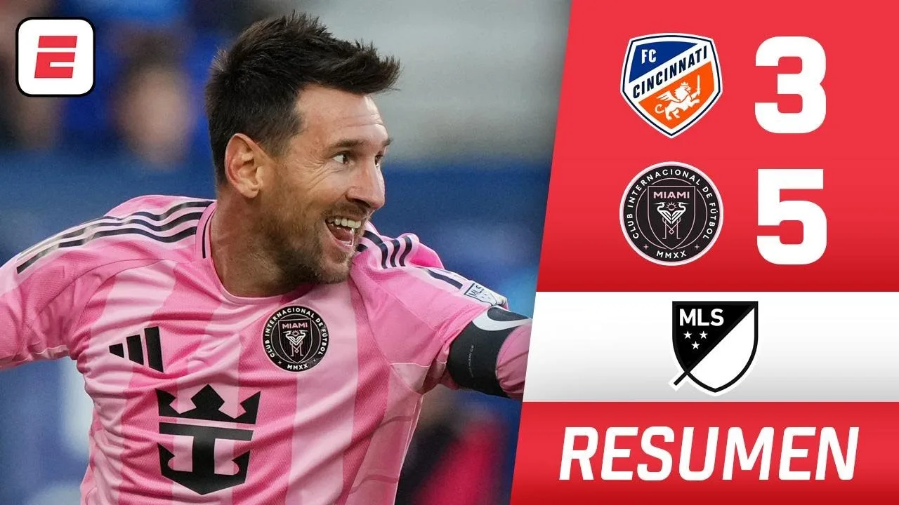 MESSI A FAIT SA MAGIE : HAT-TRICK et a mené un retour ÉPIQUE. L’INTER MIAMI a gagné 5-3 contre le FC CINCINNATI | MLS