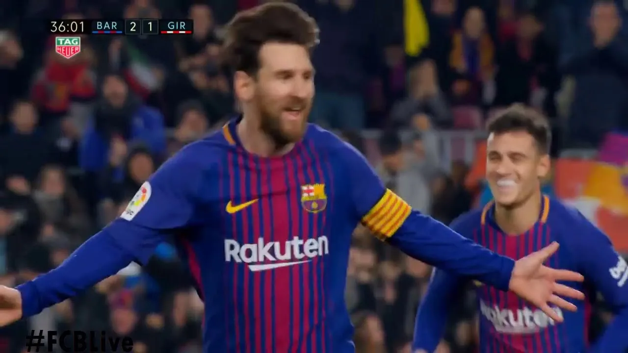 Todos los goles de falta de Lionel Messi  2017/18 | #FCBLive