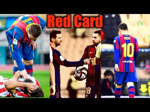 Lionel Messi Red Card vs Athletic Bilbao | 17/01/2021