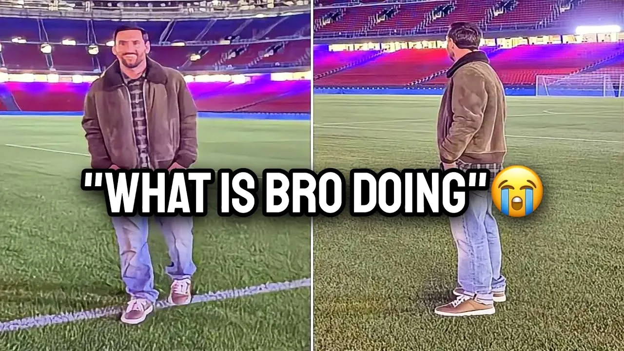 Messi a fait irruption au Camp Nou 💀😭