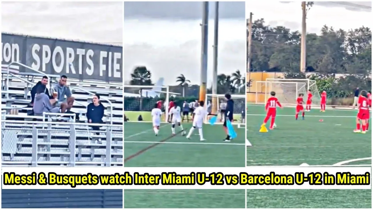 Leo Messi is at the Inter Miami Academy to watch Thiago’s