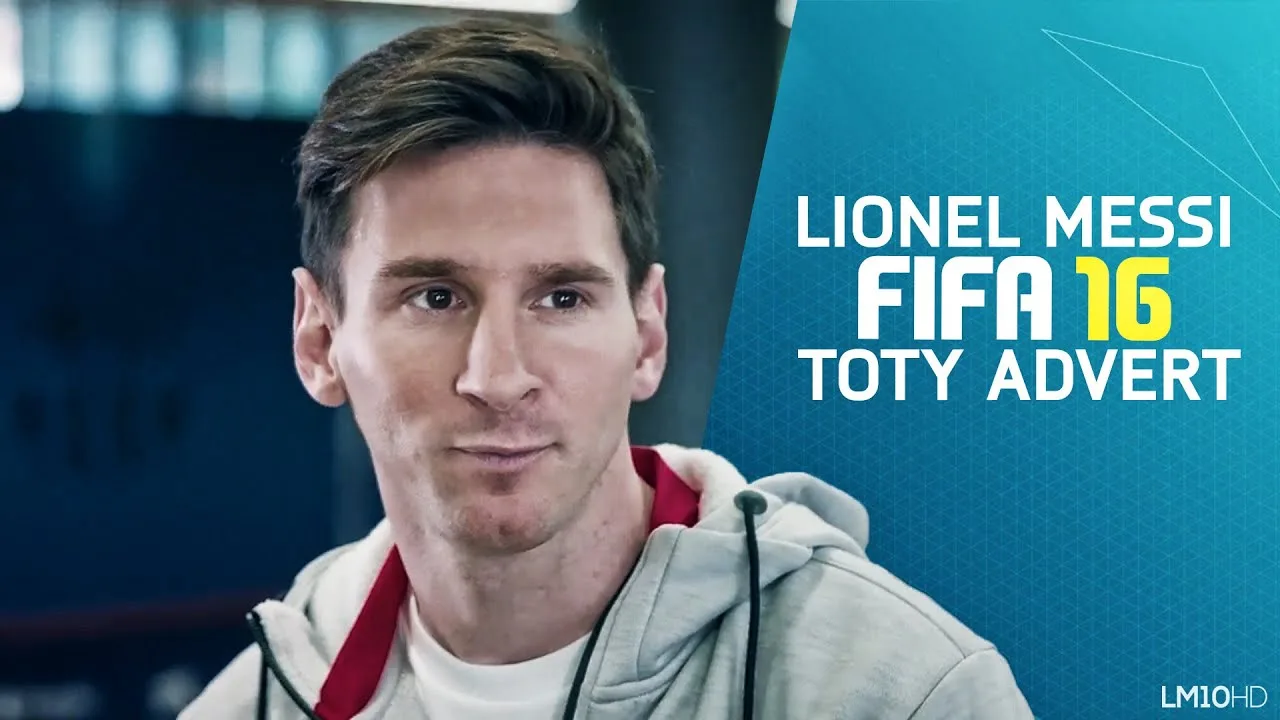 Lionel Messi in FIFA 16 Team of the Year Advert | 1080p HD