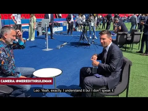Lionel Messi Interview about him not speaking English |