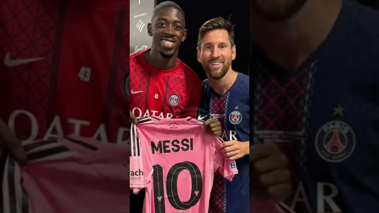 Ousmane Dembele, le grand ami de Leo Messi, a remporté le Ballon d’Or 😍 #dembele #leomessi #balondeoro