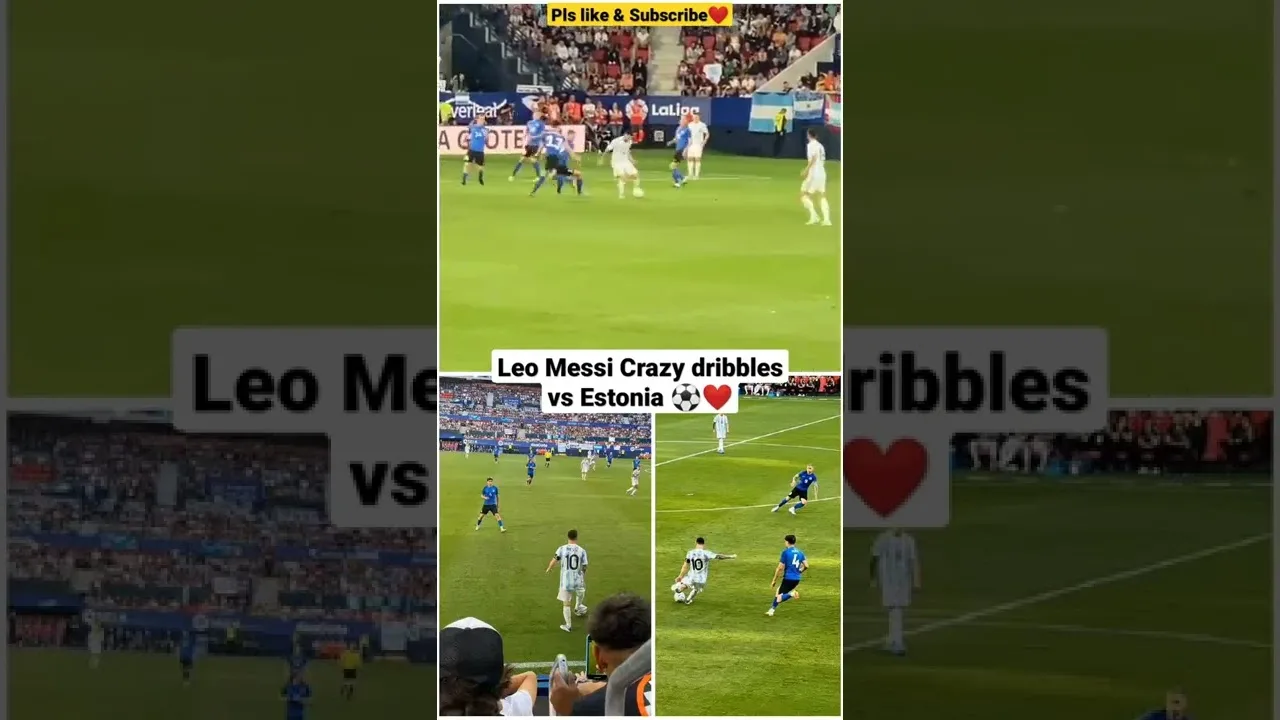 Leo Messi Crazy dribbles vs Estonia ⚽❤