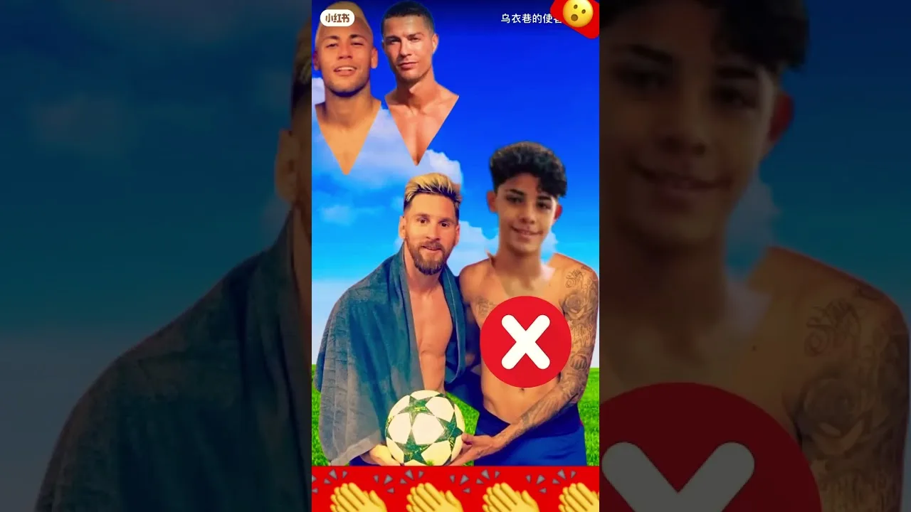 Cristiano Ronaldo vs leo Messi vs neymar vs cristianojr #football #funny #cristianoronaldofutbol #go