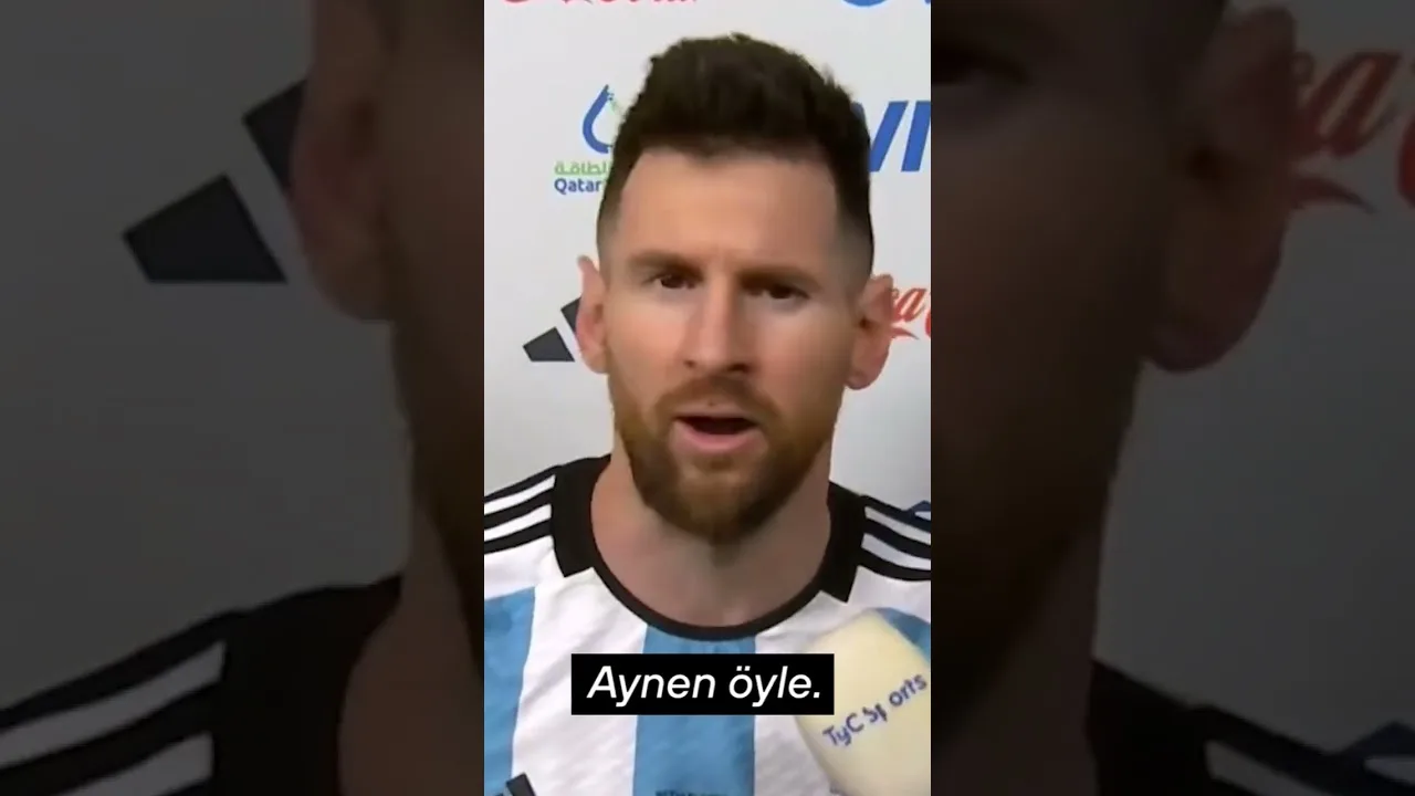 Lionel Messi'den Weghorst'a: « Neye bakıyorsun