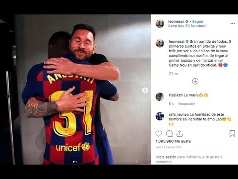 LA IMAGEN DE LEO MESSI QUE ESTA DANDO LA VUELTA AL MUNDO/
