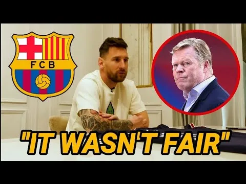 Lionel Messi on Koeman's firing from Barcelona (ENGLISH