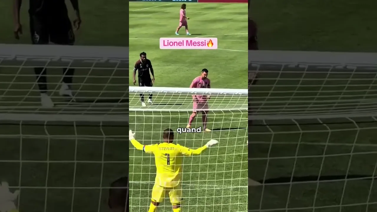 Cette nouvelle méthode de penalty complètement folle de Lionel Messi. #footballshorts #football