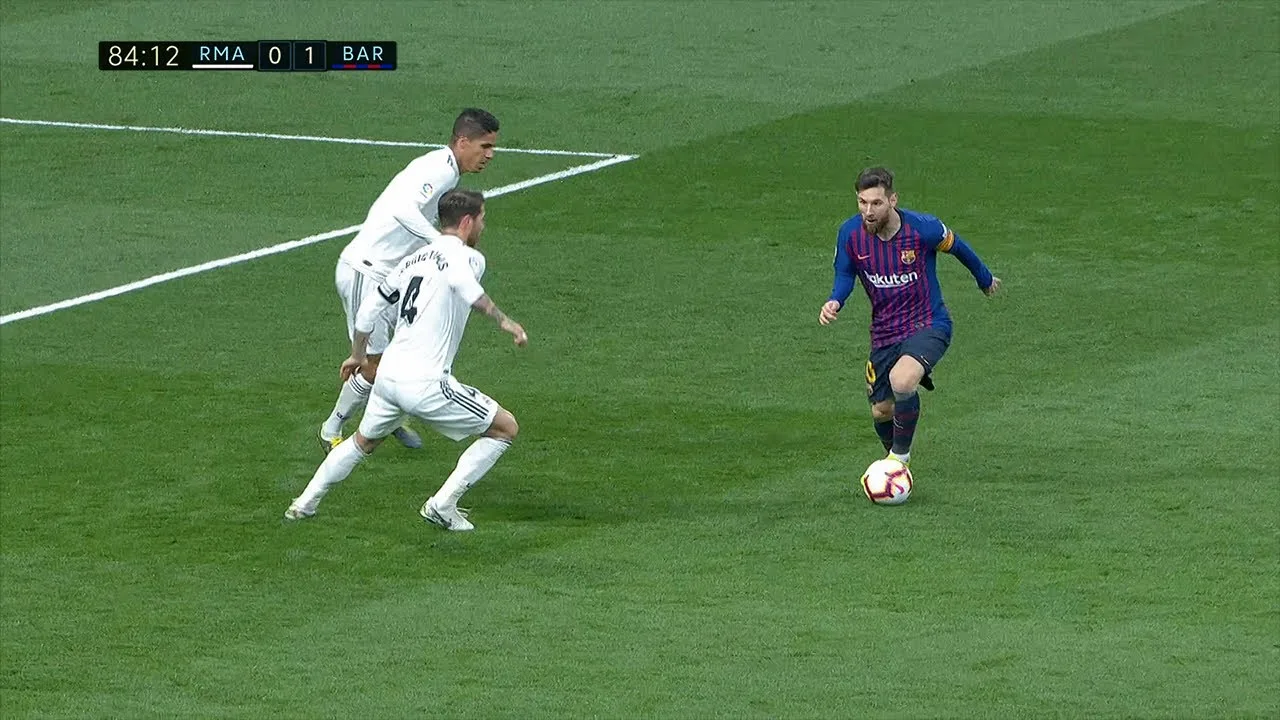 Lionel Messi vs Real Madrid – 2018/19 Extérieur 1080i Commentaire en anglais