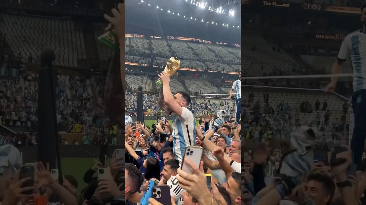BANG MESSI ANGKAT TROPI #footballshorts #soccershorts #messi #fifa #worldcup #qatar #argentina
