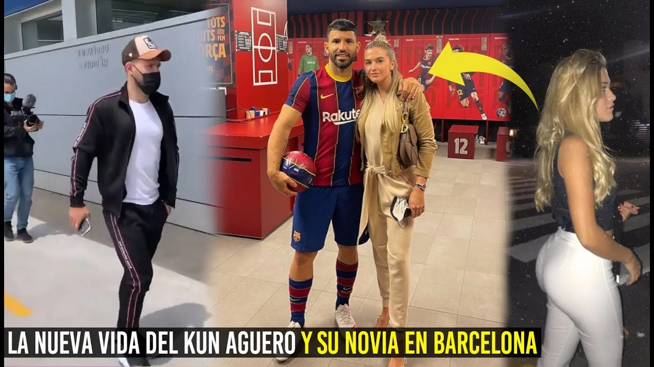 LA NUEVA VIDA DEL KUN AGUERO EN BARCELONA JUNTO SU NOVIA