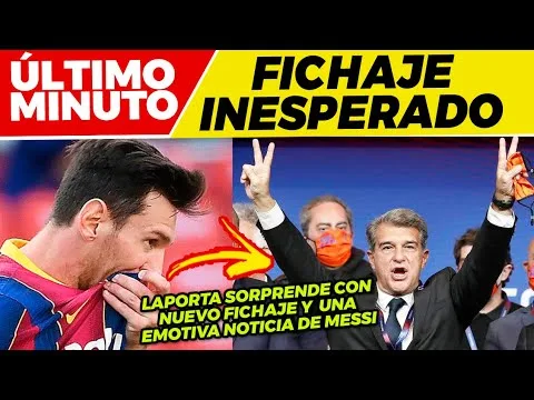 EMOTIVA NOTICIA de LEO MESSI  LAPORTA SORPRENDE con