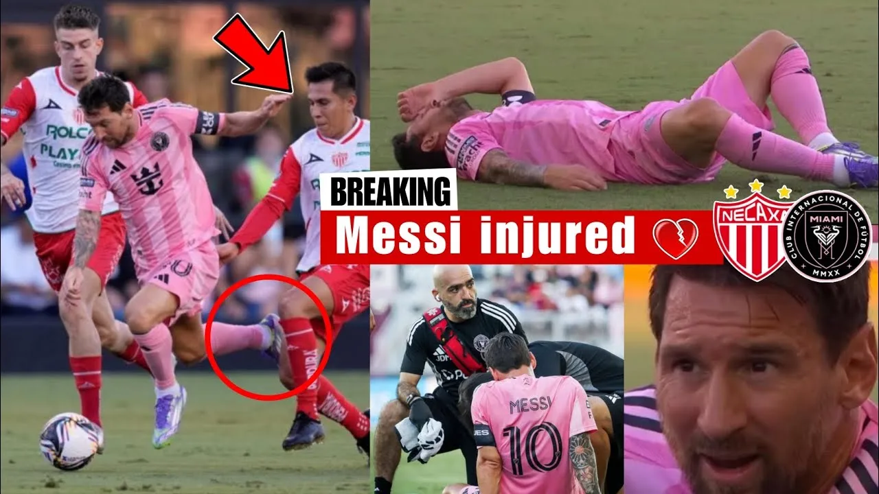 ⚠️🚨Breaking: Leo Messi a été lancé avec une blessure après 10 minutes entre Miami vs Necaxa 💔