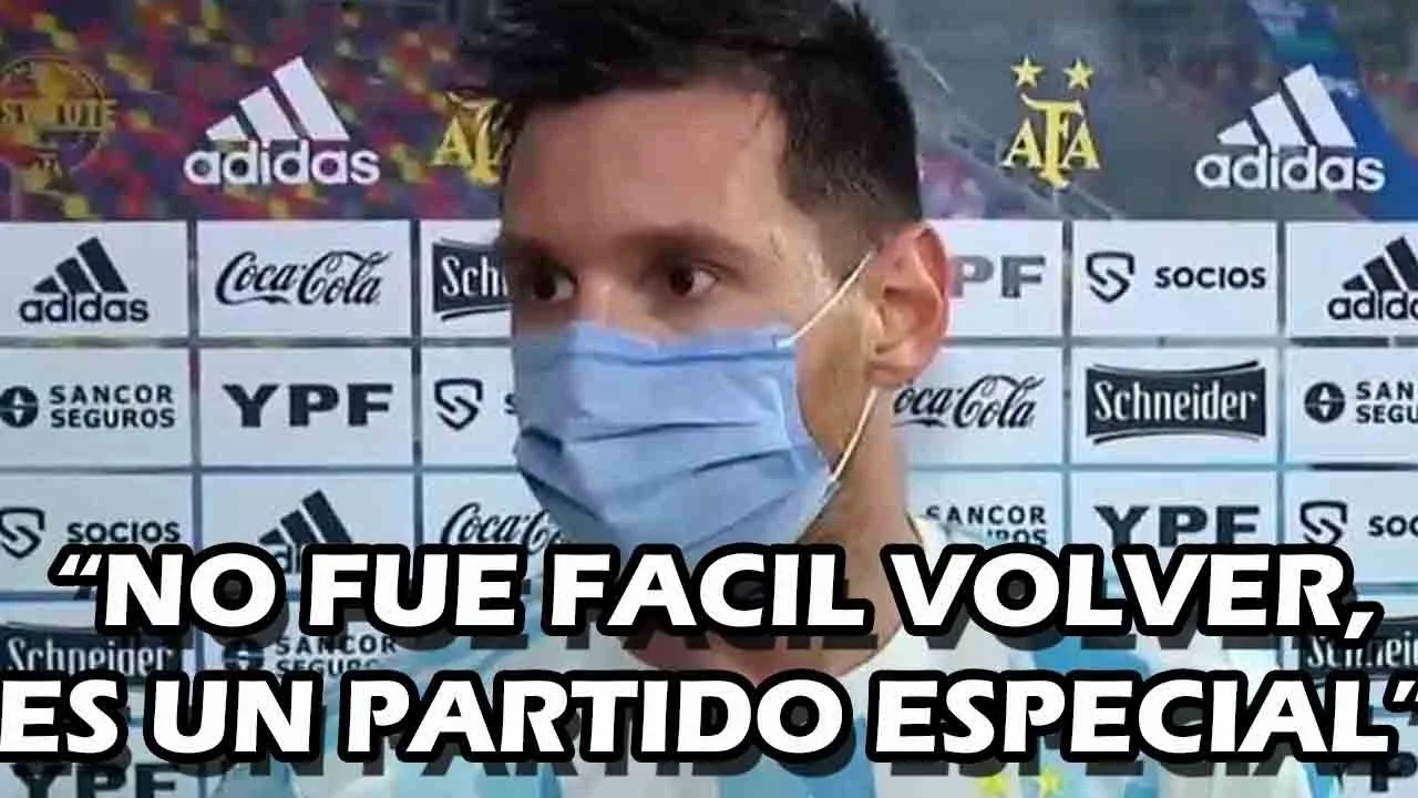 DECLARACIONES DE LIONEL MESSI TRAS EL EMPATE CONTRA CHILE EN