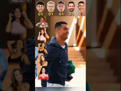 Lamine Yamal, Cristiano Ronaldo, Leo Messi, Haaland, Raphinha 🤔🤩 #Shorts #footballShorts