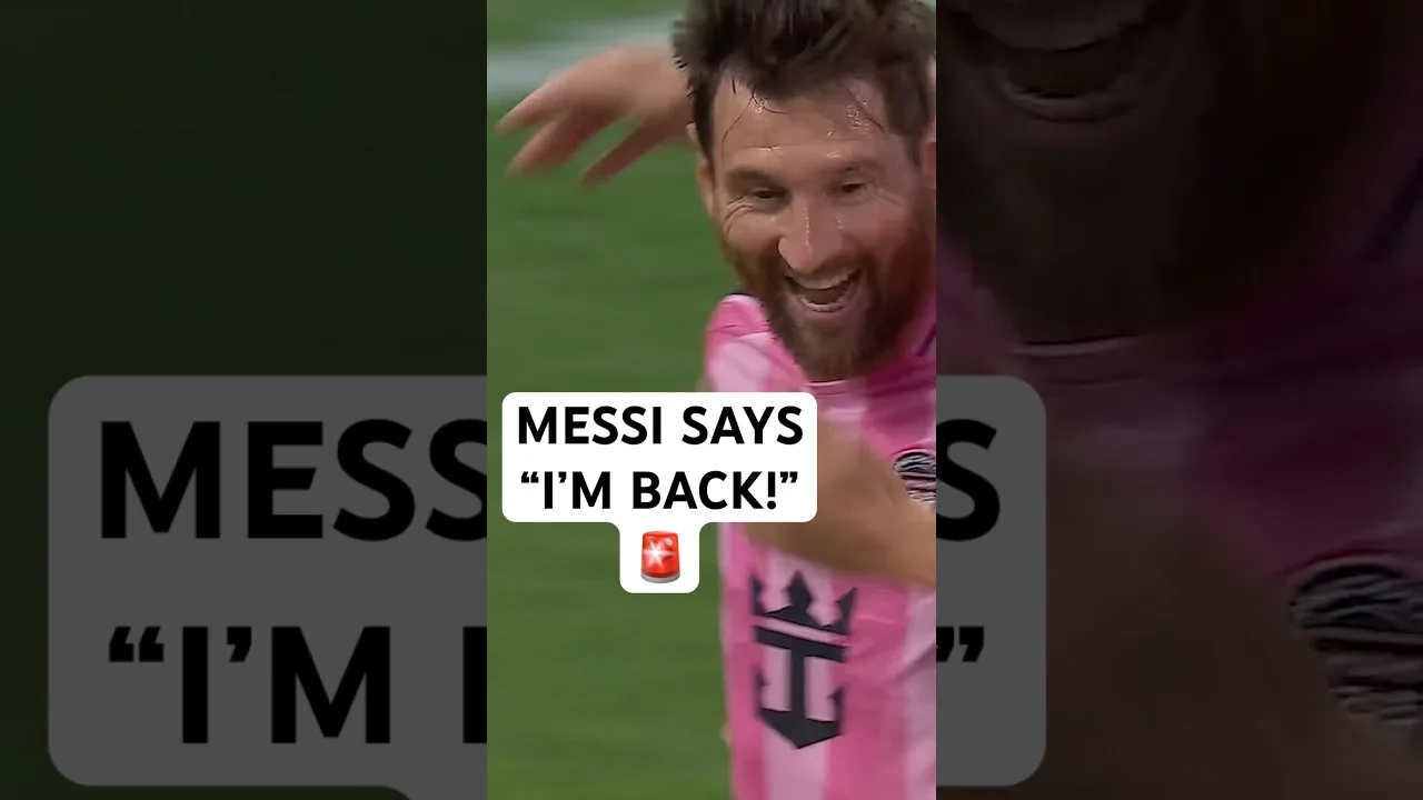 Messi Banger en retour à @mls play 👏
