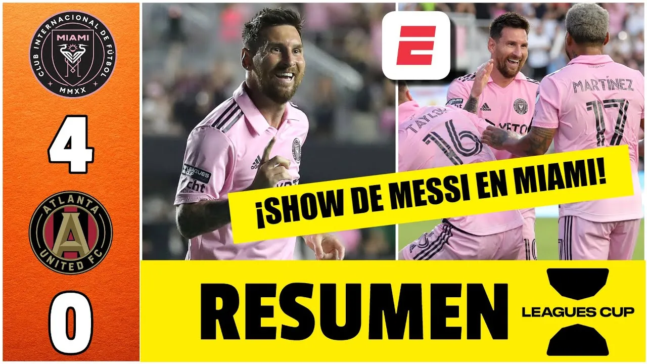 MESSI, ESPECTACULAR. Doblete y asistencia en GOLEADA del