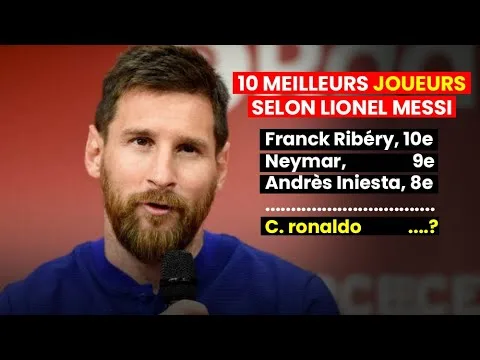 Les 10 meilleurs joueurs selon Lionel Messi