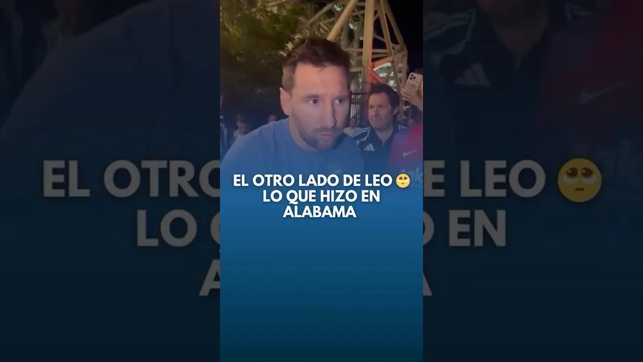 L’AUTRE CÔTÉ DE LEO MESSI 🥹 Ce qu’il a fait en Alabama