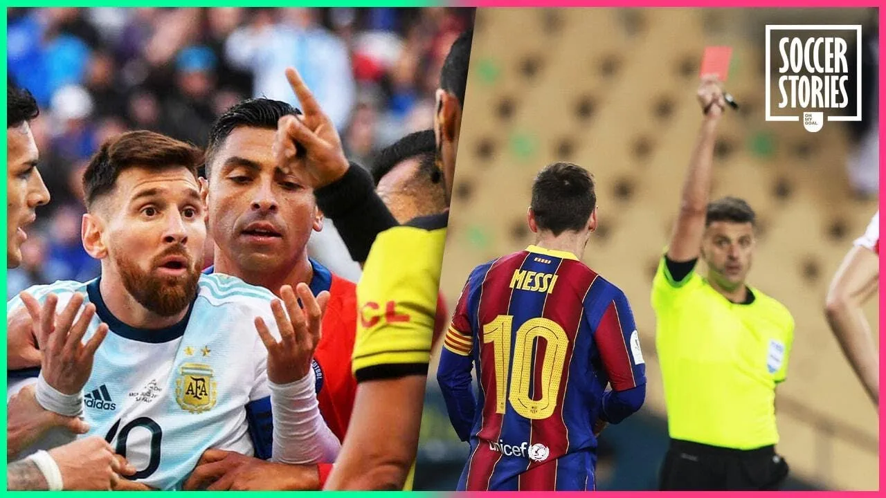 Les 3 cartons rouges de Lionel Messi | Oh My Goal