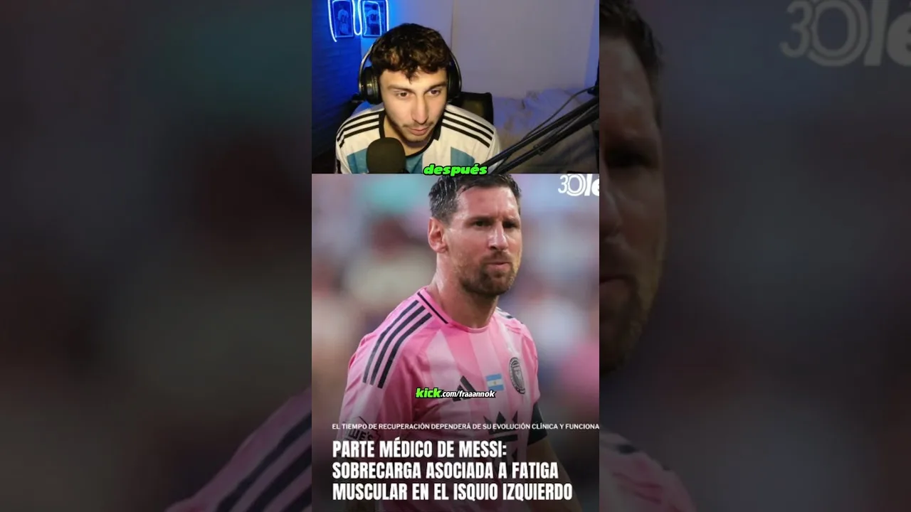 Messi lesionado 🚨🚨 #messi #leomessi #lesionado #futbol #intermiami #seleccionargentina #shorts
