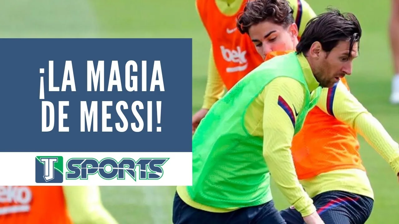 Lionel Messi mostró SU MAGIA en la práctica del FC BARCELONA