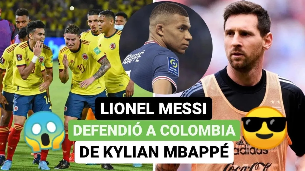 🚨 Lionel Messi defendió a Colombia 🤔 de Kylian Mbappé 😎💪