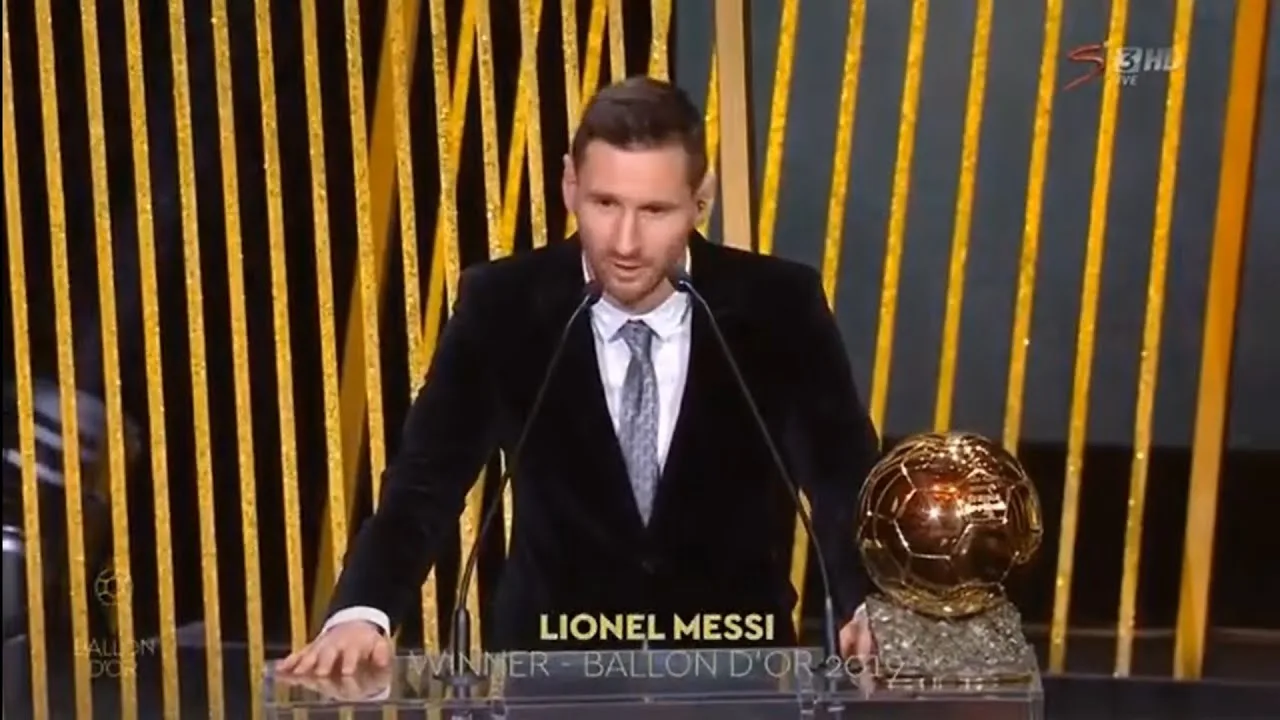 Lionel Messi Wins The  Ballon D'Or 2019