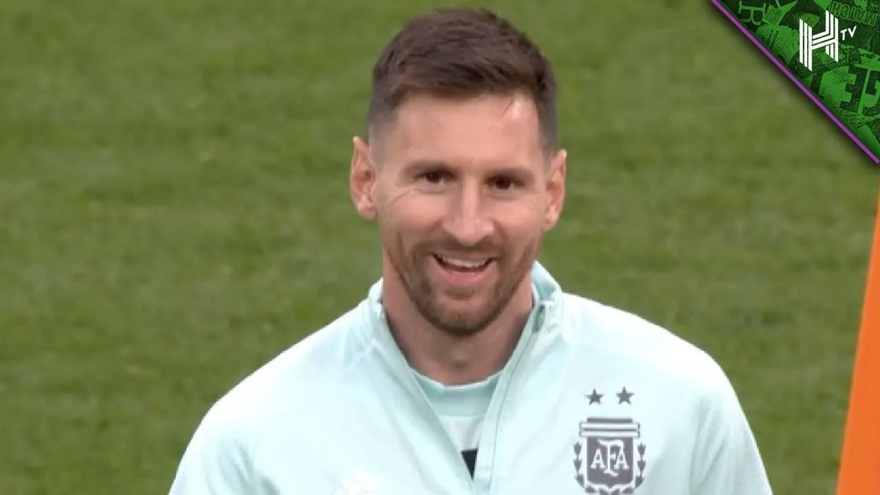 Leo Messi trains at Wembley as Argentina prepare to face