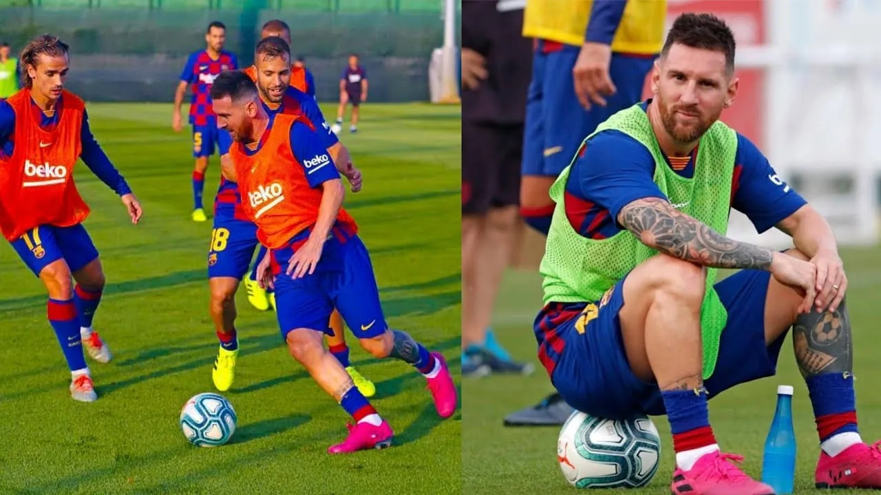 Lionel Messi back to training with team ahead match vs Real