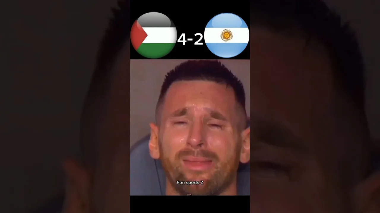 Palestine vs Argentine | Coupe du monde 2026 Objectif imaginaire # Football # Leomessi # Short