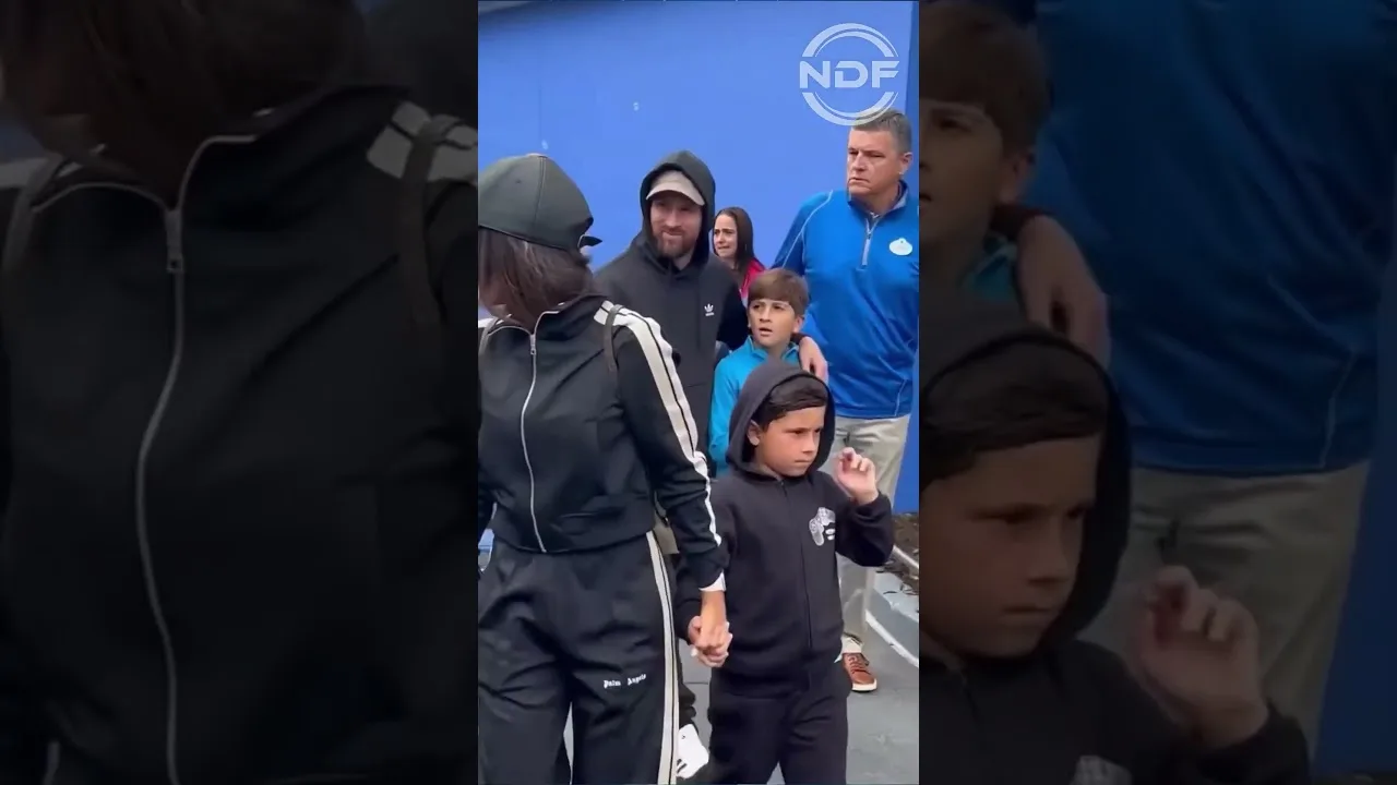 Leo Messi y su familia viajaron a Disney
