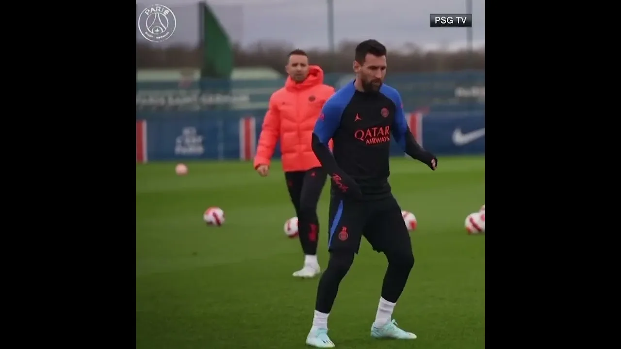 Lionel Messi has first PSG training session after winning