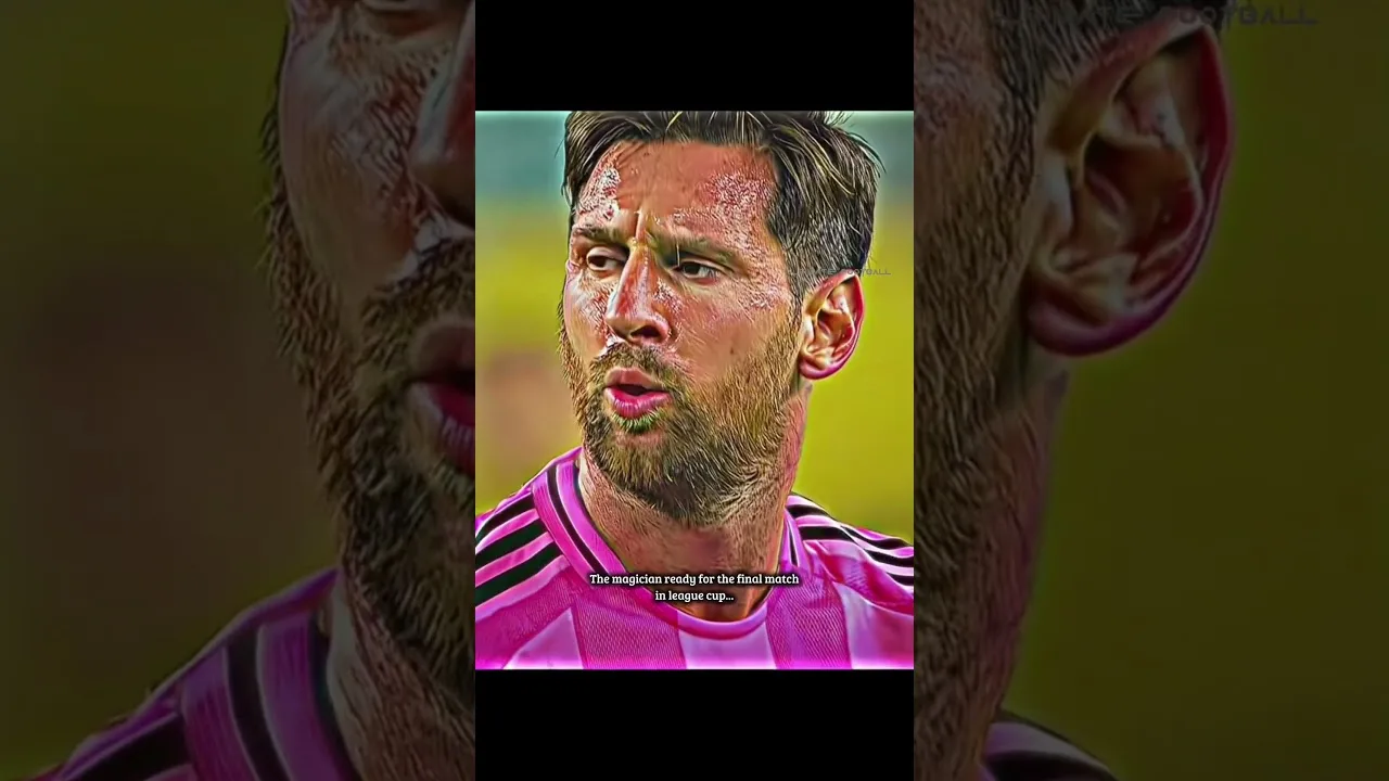 Leo messi ready for the final match in league cup 💗 #messi #shortvideo #subscribe